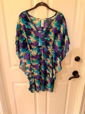 Laundry Flowy Cover up - Teal, Purple & Blue